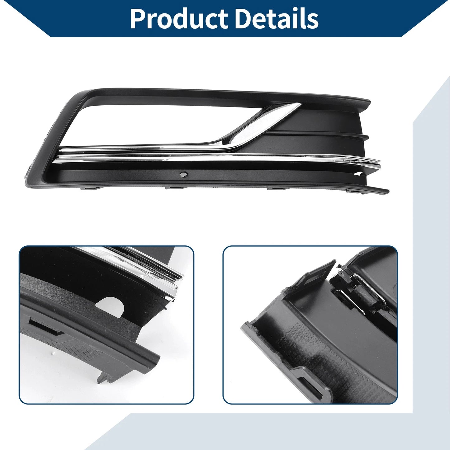 1 Pc Fog Light Grill for VW Passat (2016–2019) No. 561854662HRYP
