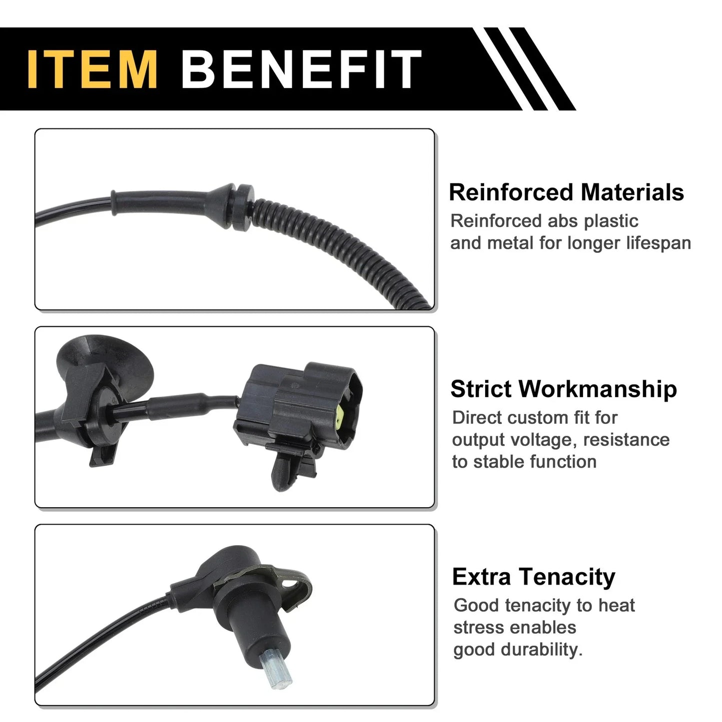 ABS Wheel Speed Sensor for Chevrolet Aveo (2004-2011) Rear Left