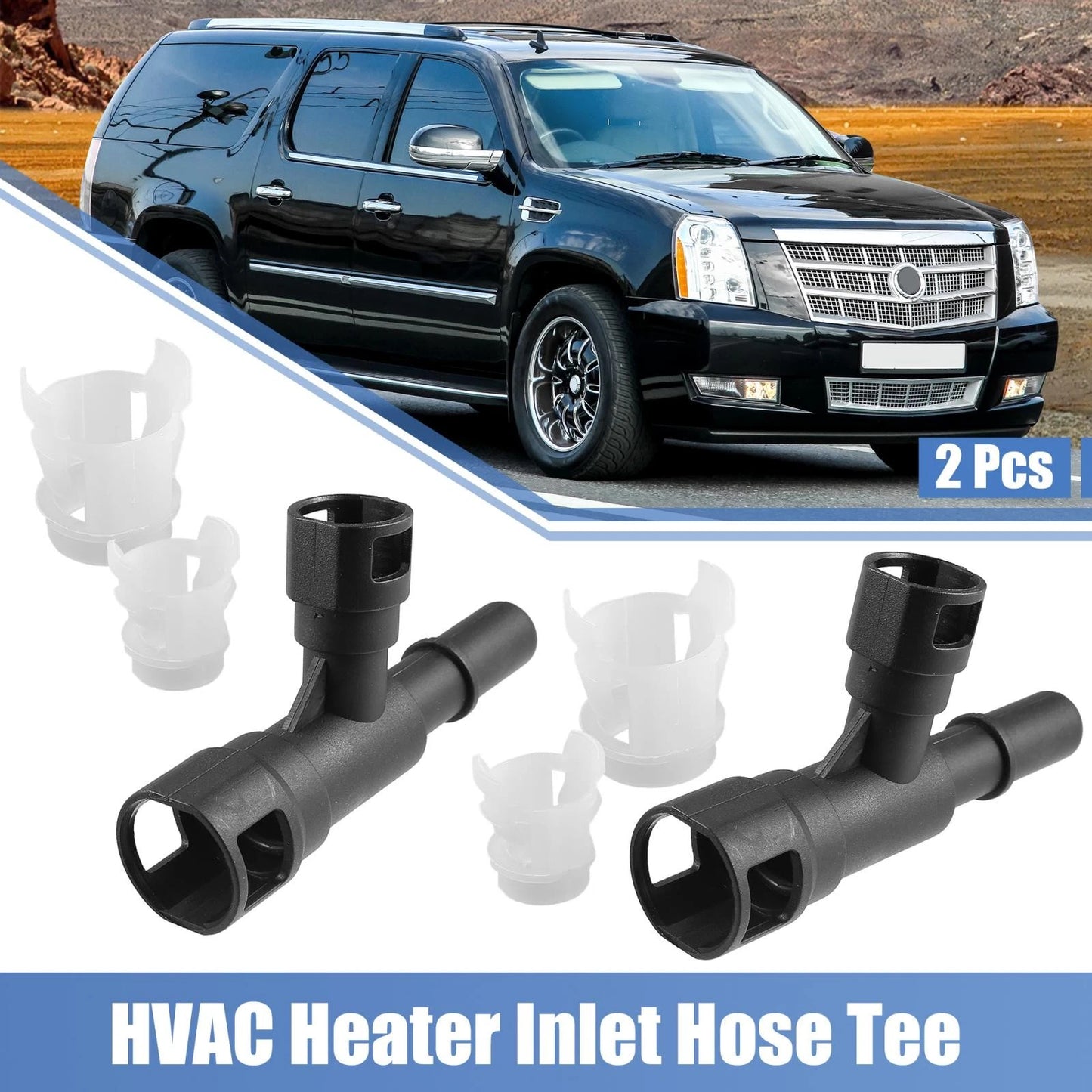 2 Pcs Heater Hose Connector 15055342 800-414 for Cadillac Chevrolet GMC