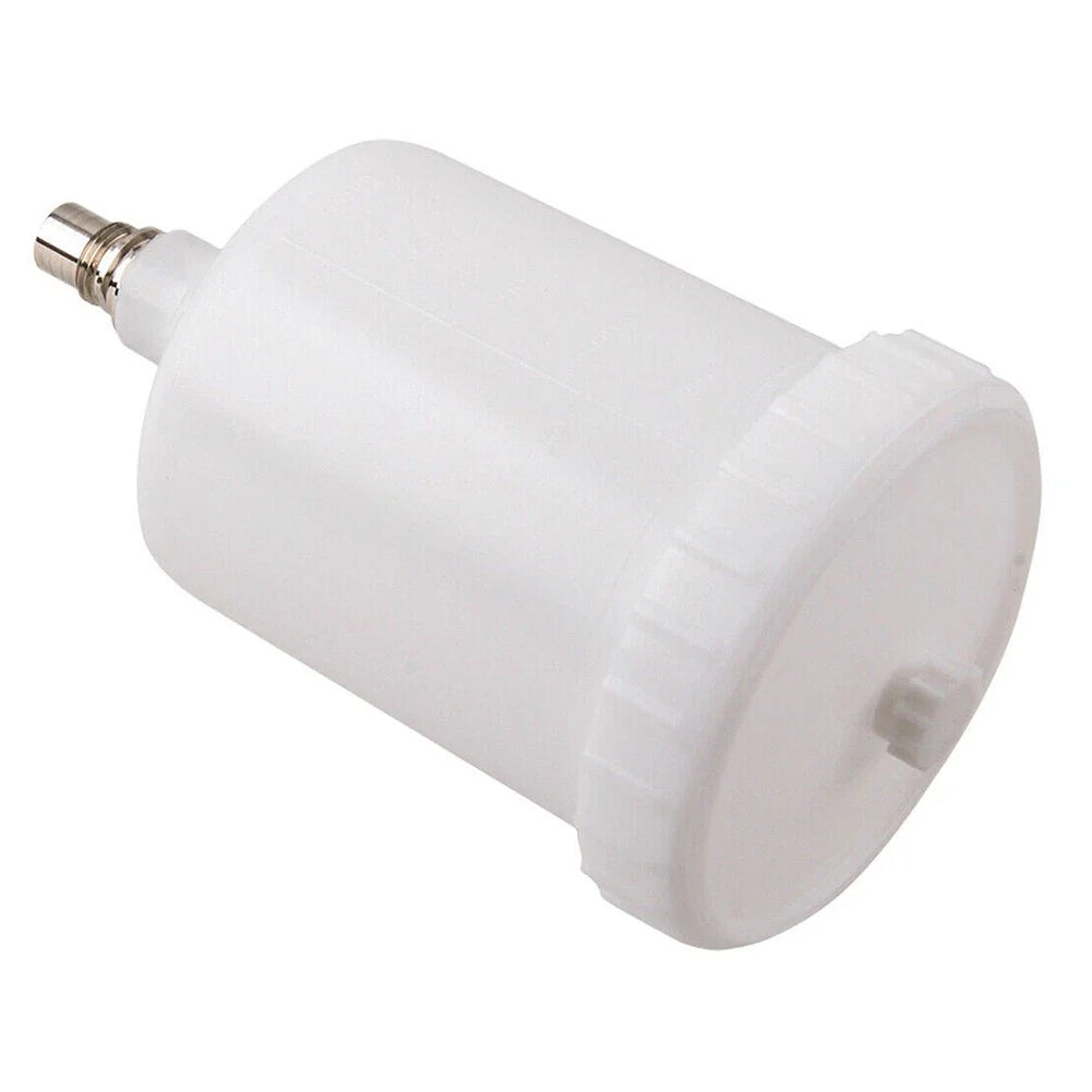 Plastic Cup-Pot White 18.7x10.2cm Jet Connector for Sata Sprayer