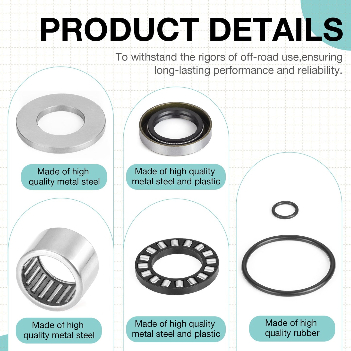 Jet Pump Bearings Seals Rebuild Kit for Sea-Doo GTX (1996–2003)