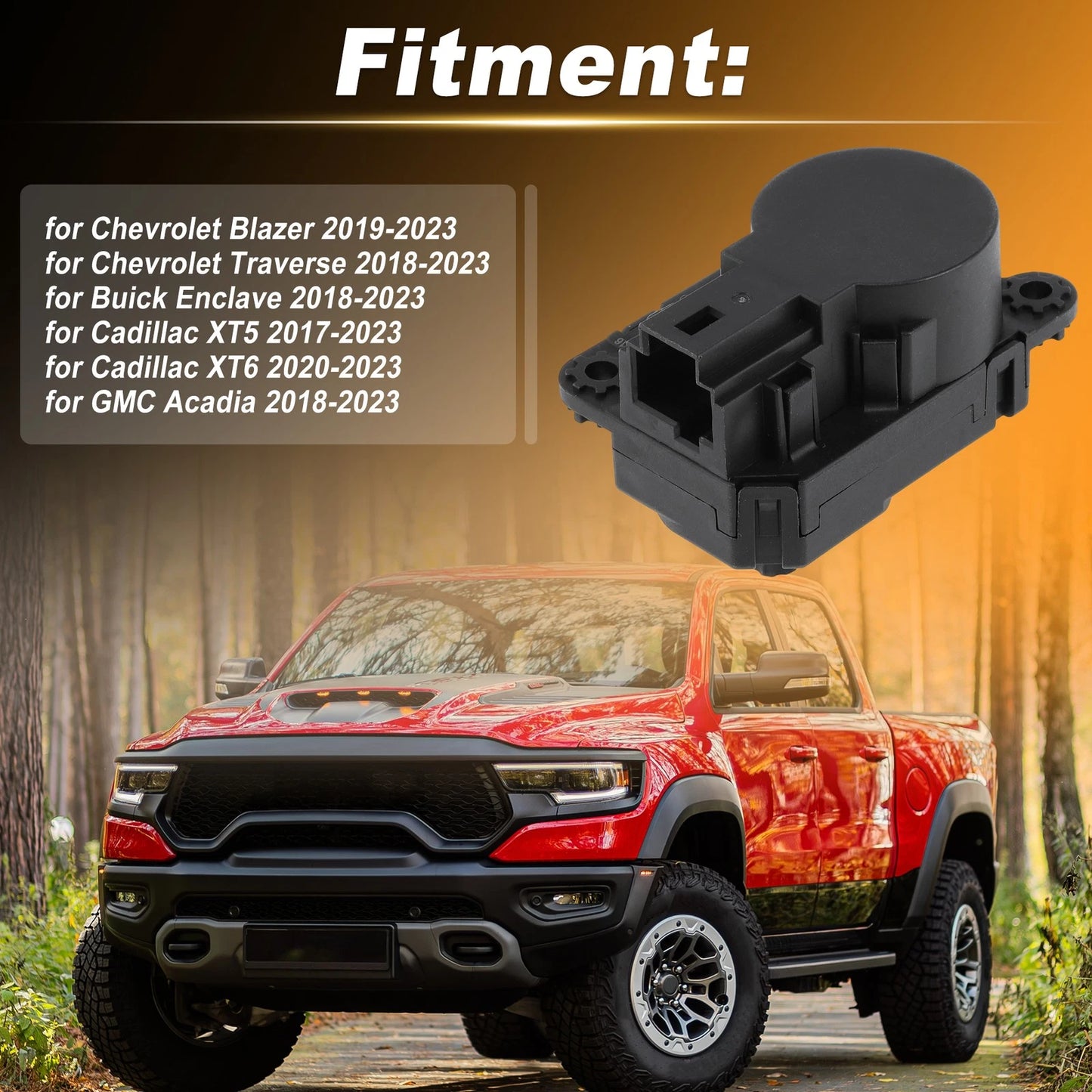 HVAC Heater Blend Door Actuator for Chevrolet Blazer (2019–2023) 1574689 73619