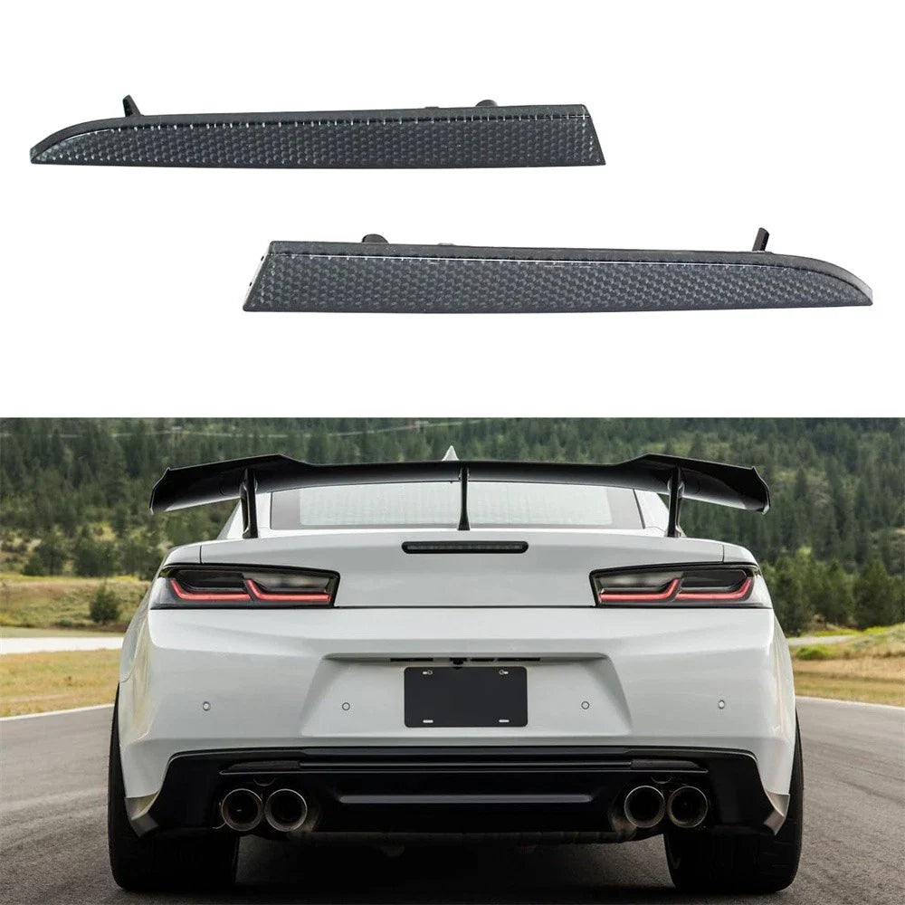 Smoke Lens Rear Bumper Reflectors for Chevy Camaro (2016-2022)