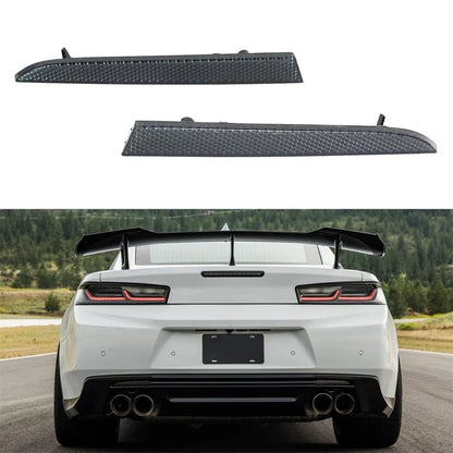 Smoke Lens Rear Bumper Reflectors for Chevy Camaro (2016-2022)