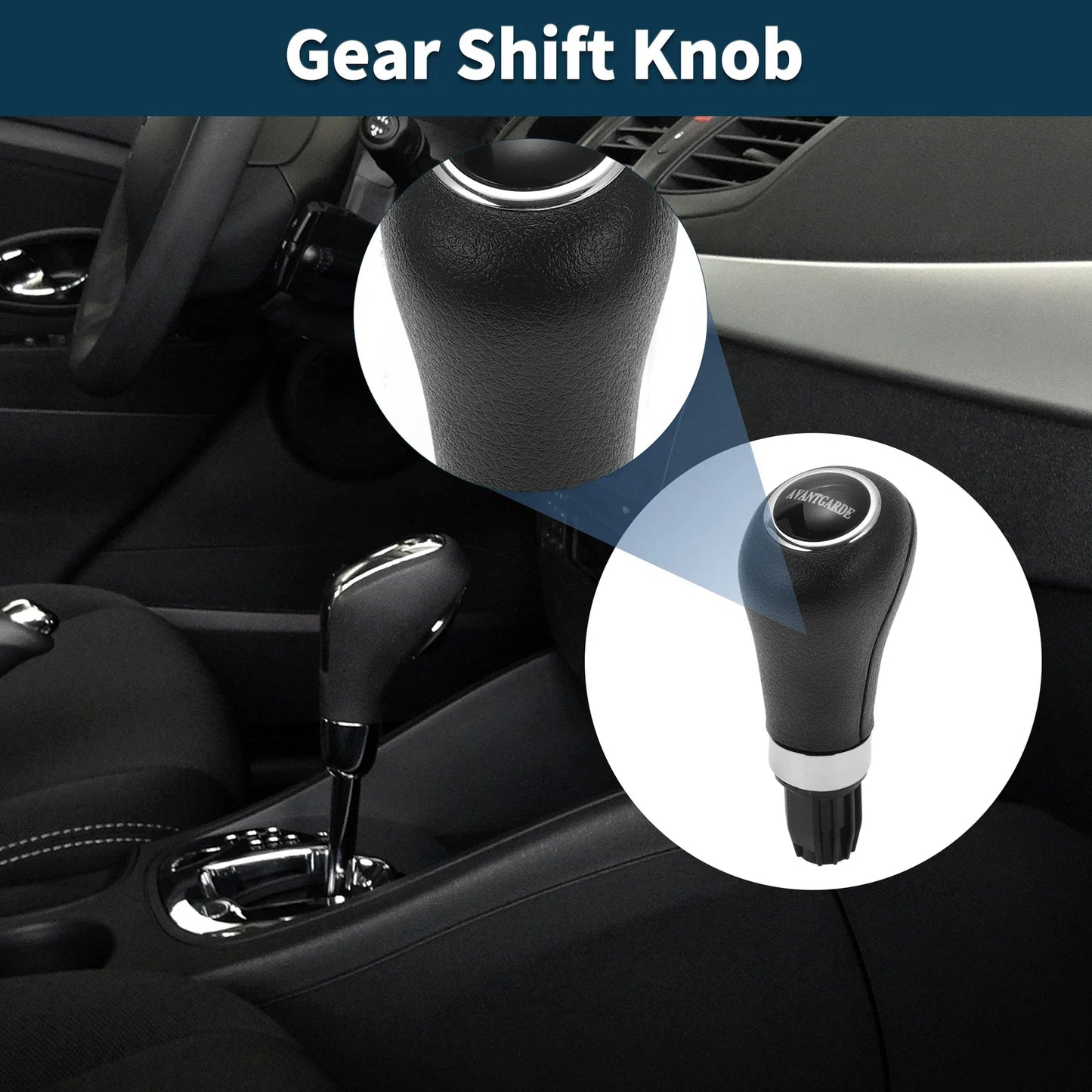 Automatic Gear Shift Knob for Mercedes-Benz E-Class (2009-2016) Black Plastic