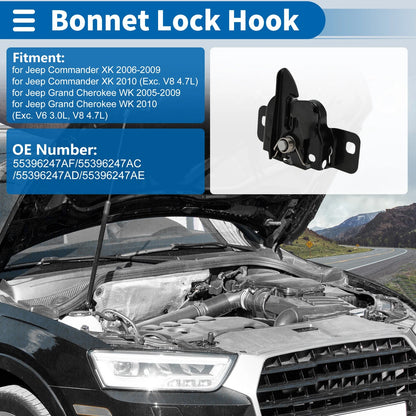 Hood Latch Assembly for Jeep Commander XK (2006–2009) No. 55396247AF
