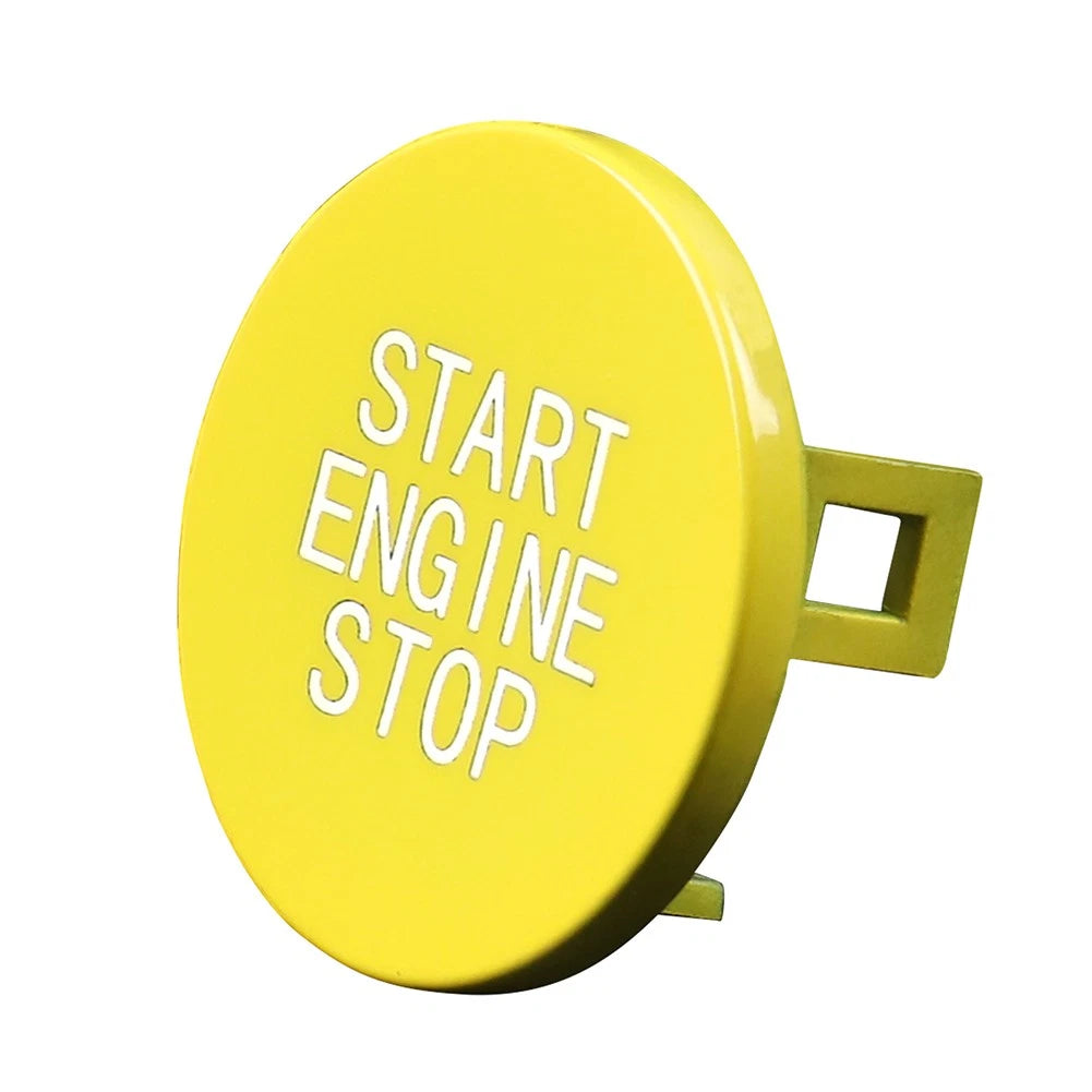 ABS Yellow Engine Start Stop Button Switch Cover Trim for BMW 3 Series (2012–2019)