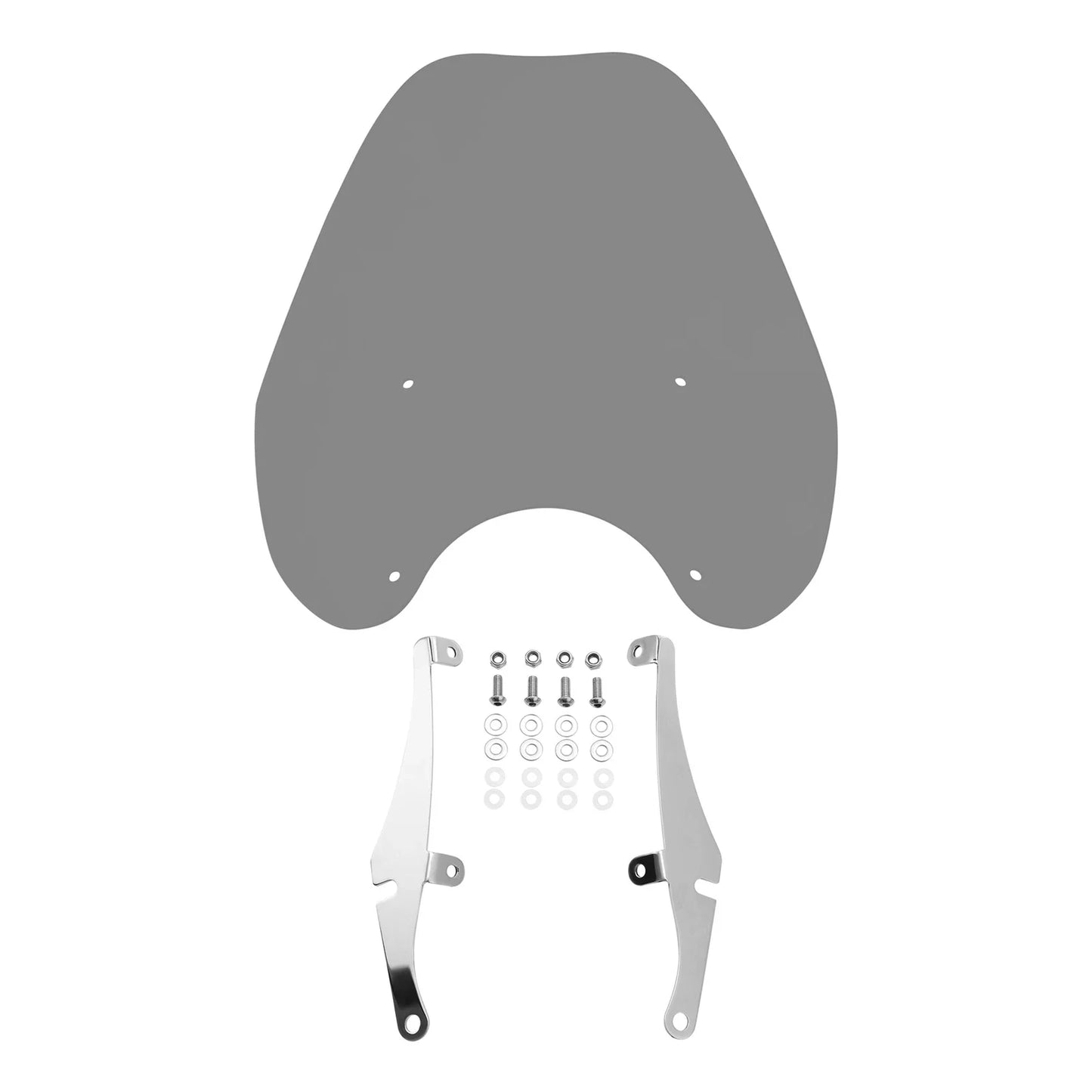Smoke Windshield & 39mm Clamps for Harley Sportster XL 883 1200 (2018-2024)