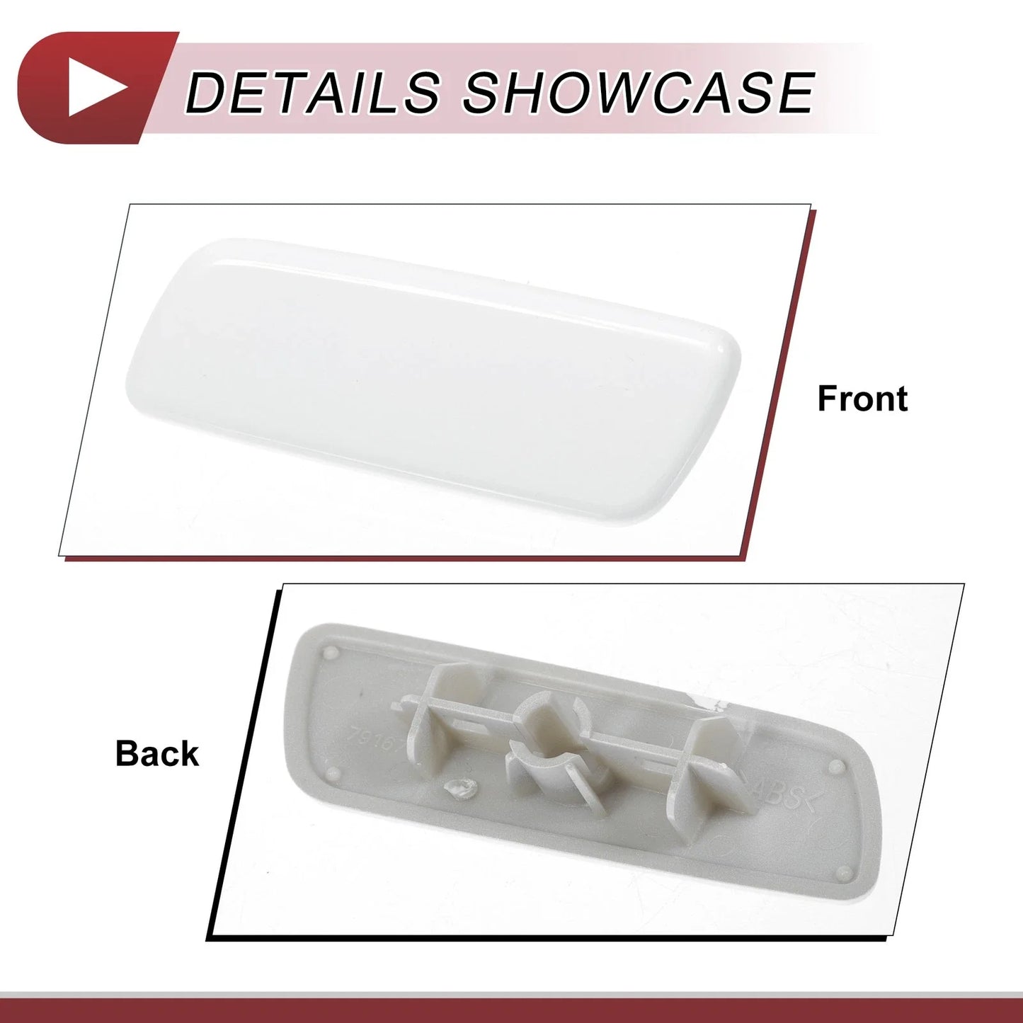 Front Left Washer Nozzle Cover for Lexus RX350 (2010-2013) - White 1 x Cap