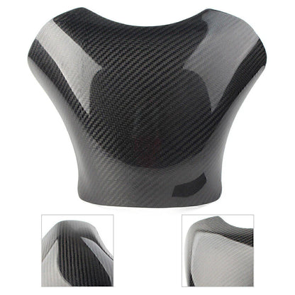 Black Carbon Fiber Gas Tank Cover Pad Protector for Kawasaki ZX6R (2005-2006)