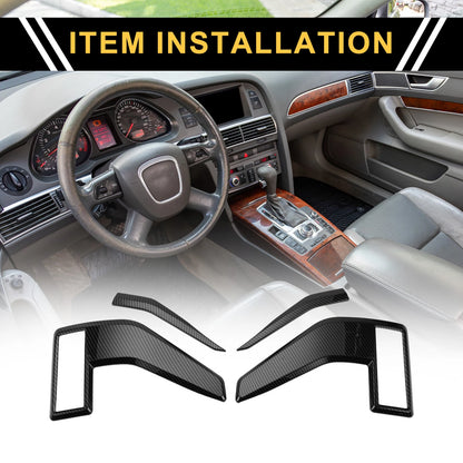 Fender Vent Cover Trim for Ford F-150 (2021–2024) Carbon Fiber Pattern Black
