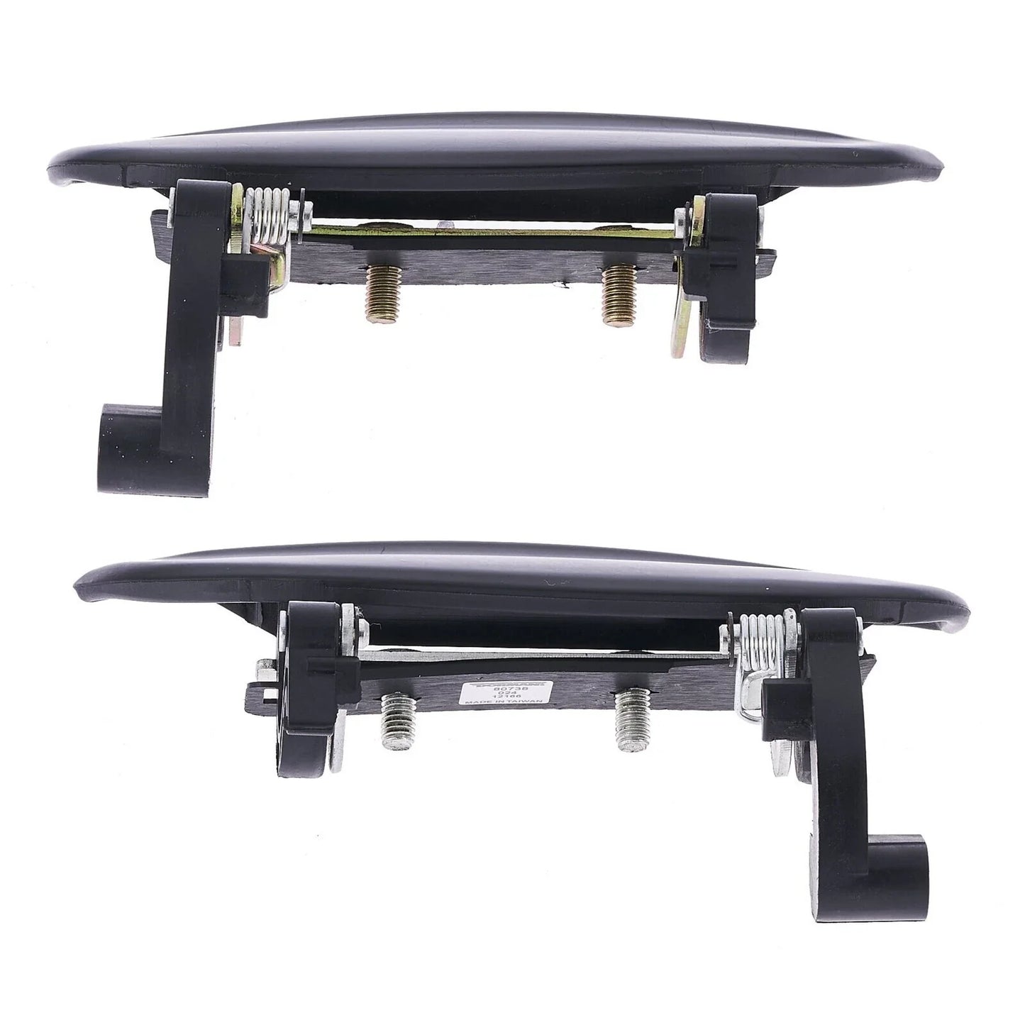 4pc Front Rear Left & Right Outer Door Handle Black for Kia Rio (2002–2005)