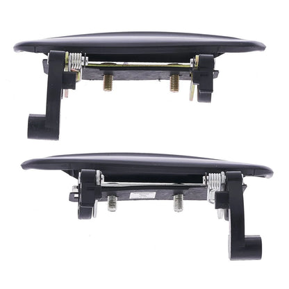 4pc Front Rear Left & Right Outer Door Handle Black for Kia Rio (2002–2005)