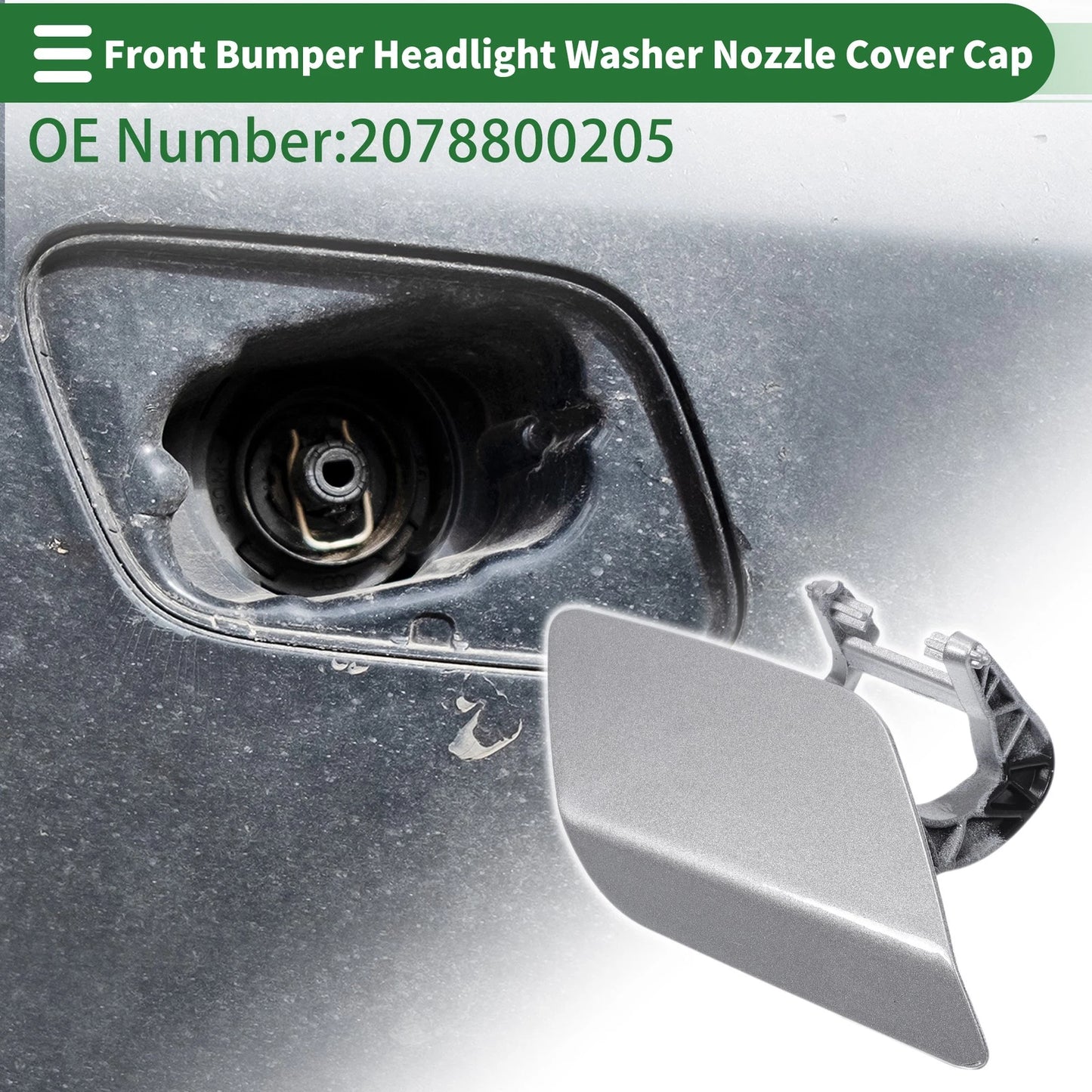 Headlight Washer Nozzle Cover Cap for Mercedes-Benz (1Pc)