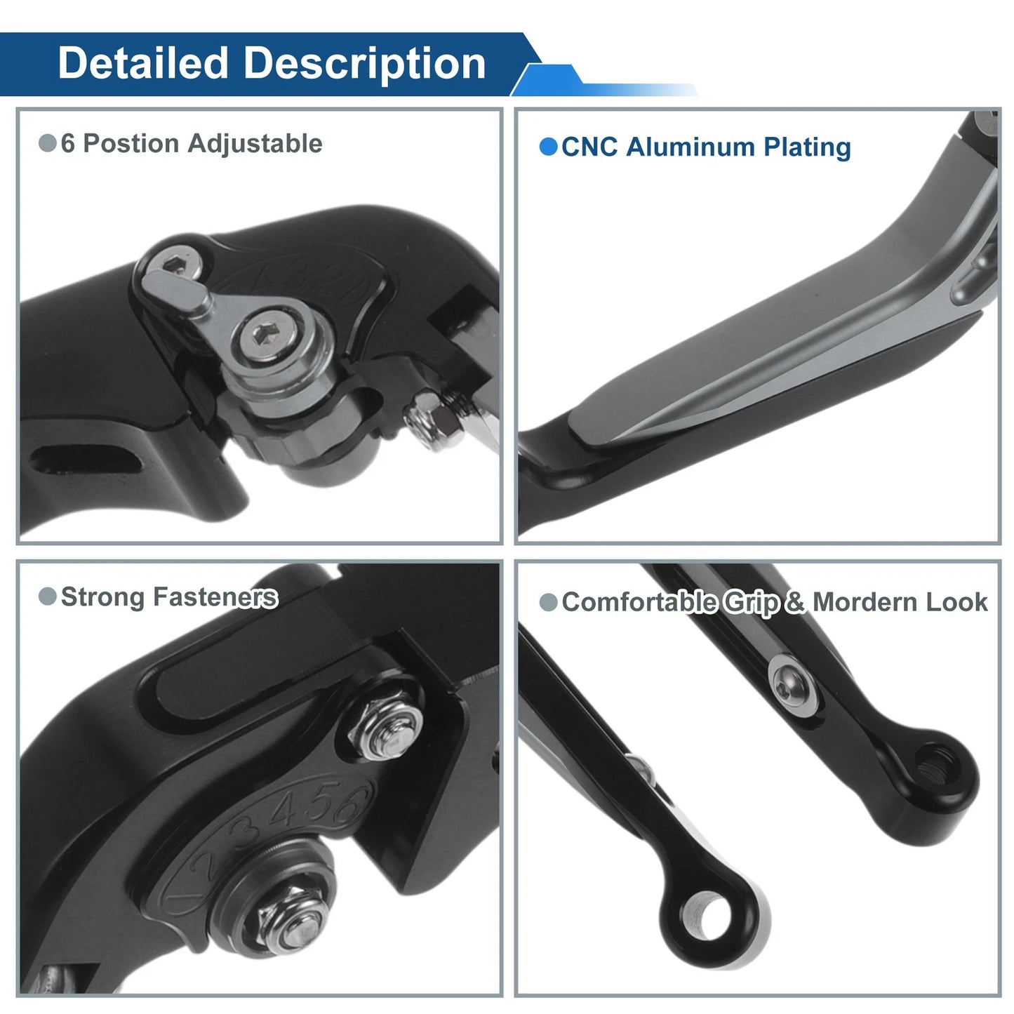 Adjustable Brake Clutch Lever Set for Kawasaki Z1000SX (2017–2020)