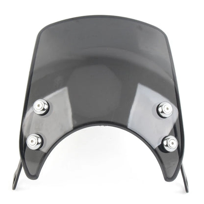Universal Motorcycle Windshield Deflector Iridium Plastic