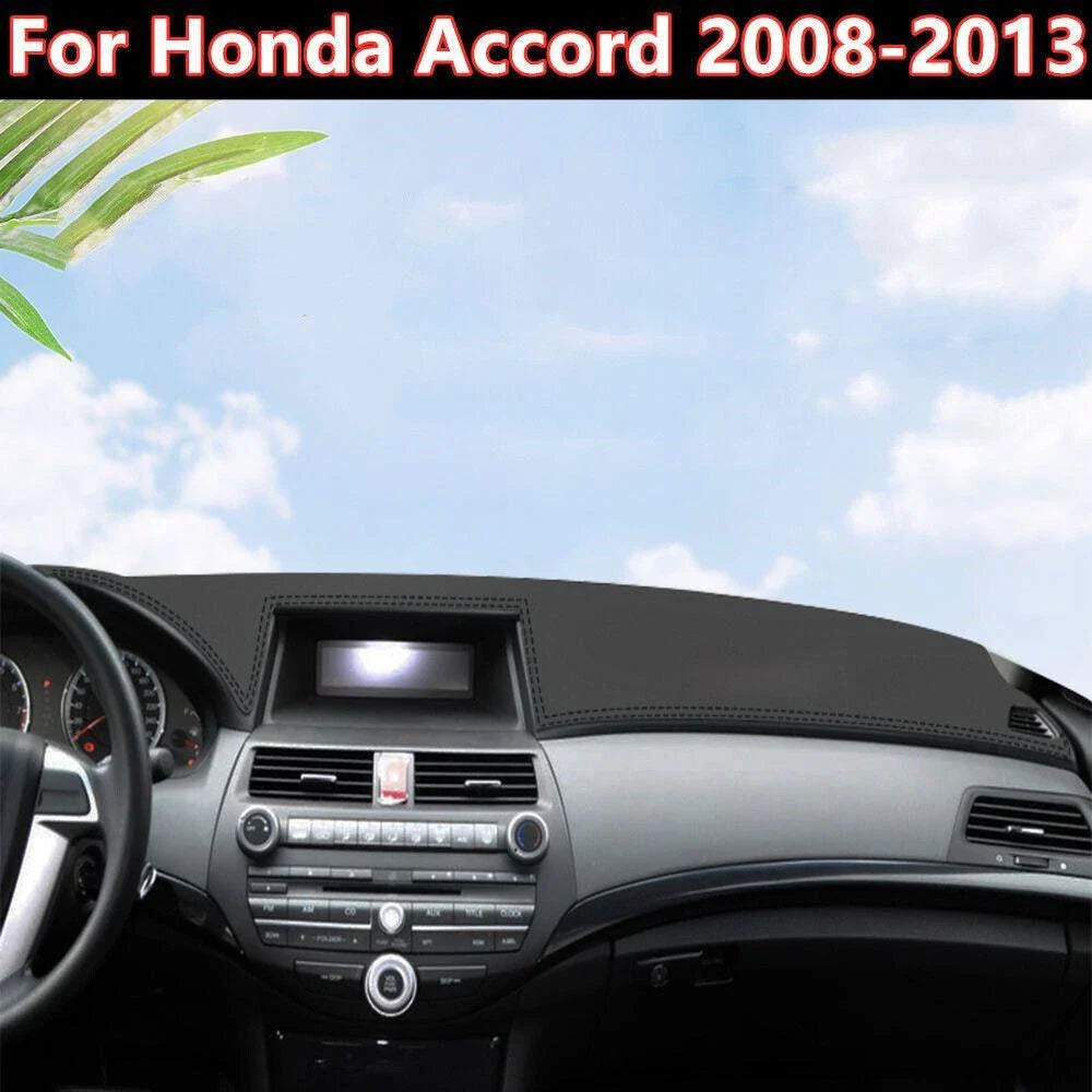 PU Leather Dashboard Cover Dash Protector Mat for Honda Accord (2008–2013)