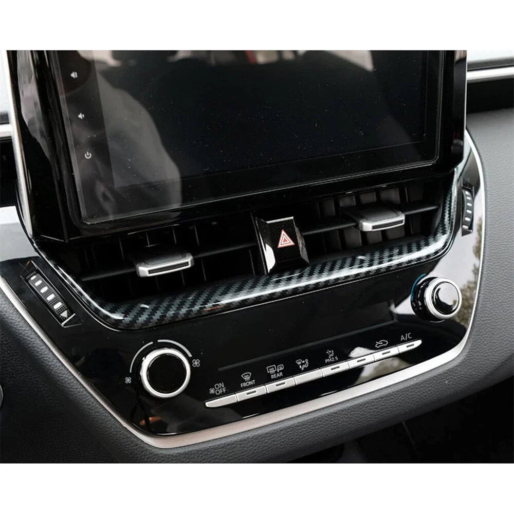 Dashboard Air Vent Cover Trim Carbon Fiber Look for Toyota Corolla (2019-2024)