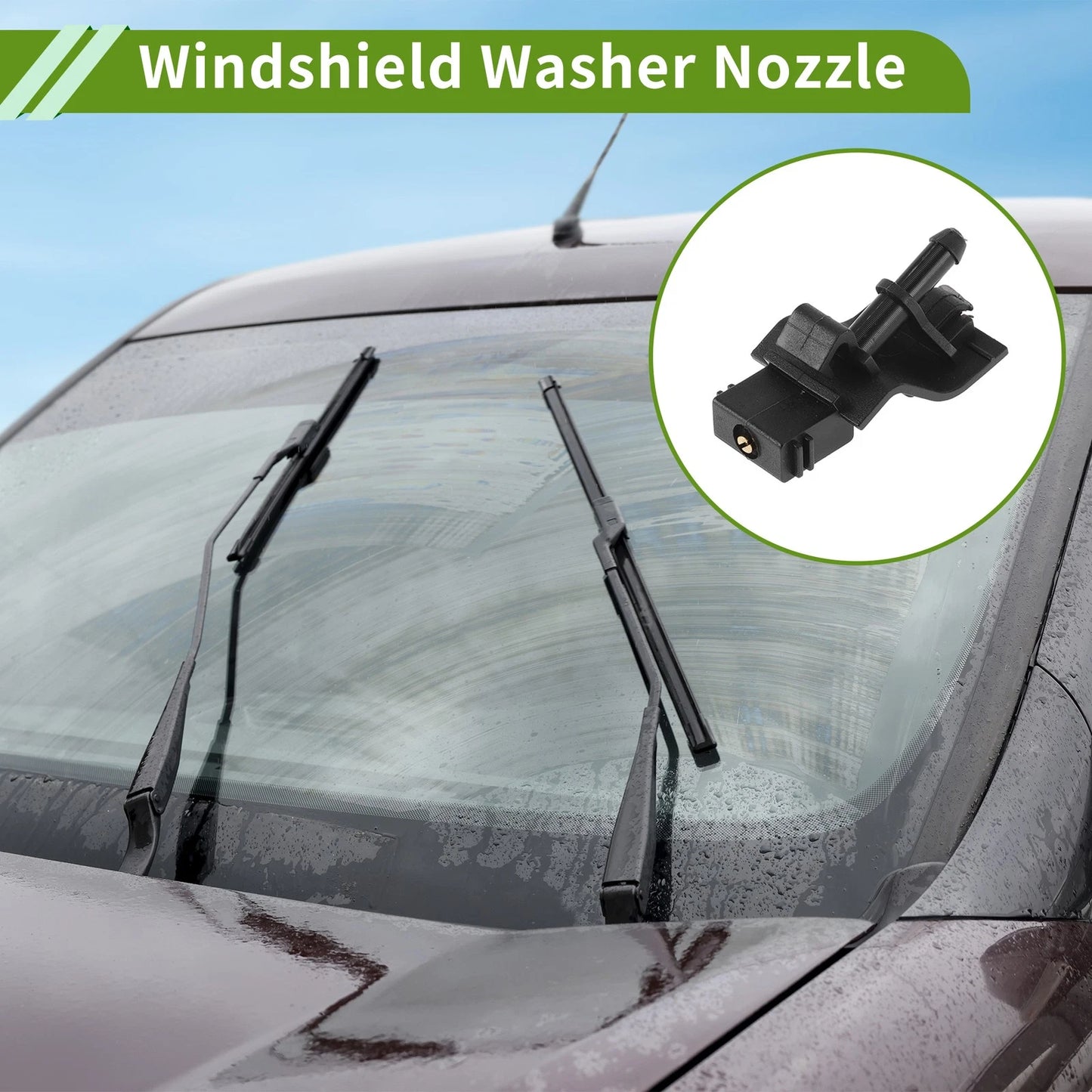 Windshield Washer Nozzle w/ Hose Connector for Toyota  No. 8538112300