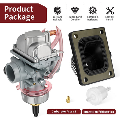 Carburetor and Intake Manifold Boot for Yamaha Blaster YFS200 (1988–2006)