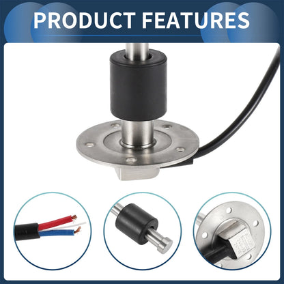 Fuel Sending Unit and Gauge Kit 240-33 Ohm 500mm for Boat Car Truck
