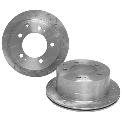 2 Rear Disc Brake Rotors for Toyota Land Cruiser (1999–2009)