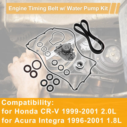 Timing Belt Water Pump Kit for Honda CR-V (1999–2001) No.TCKWP184/VS50362R