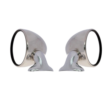 Chrome Stainless Steel Fender Door Mirrors for BMW M1 (1975–1980)