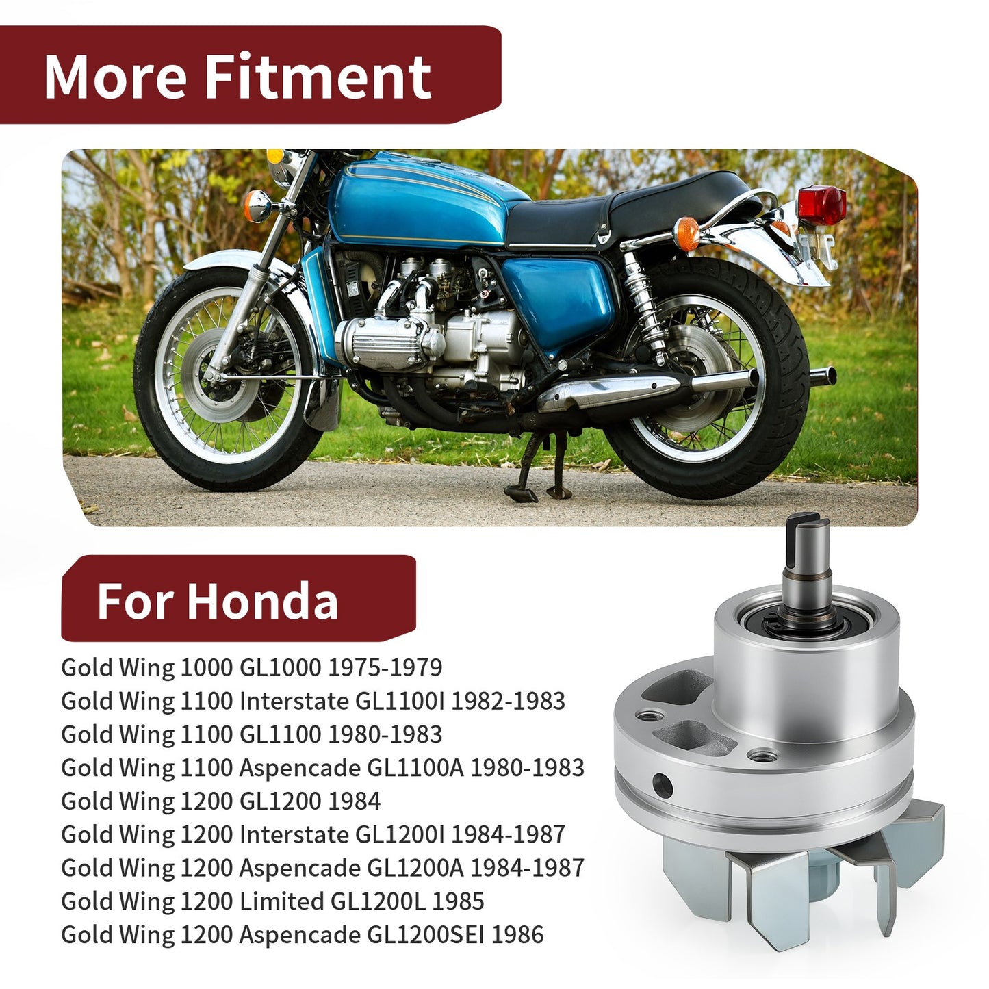 Water Pump for Honda Goldwing GL1100 (1980–1983)