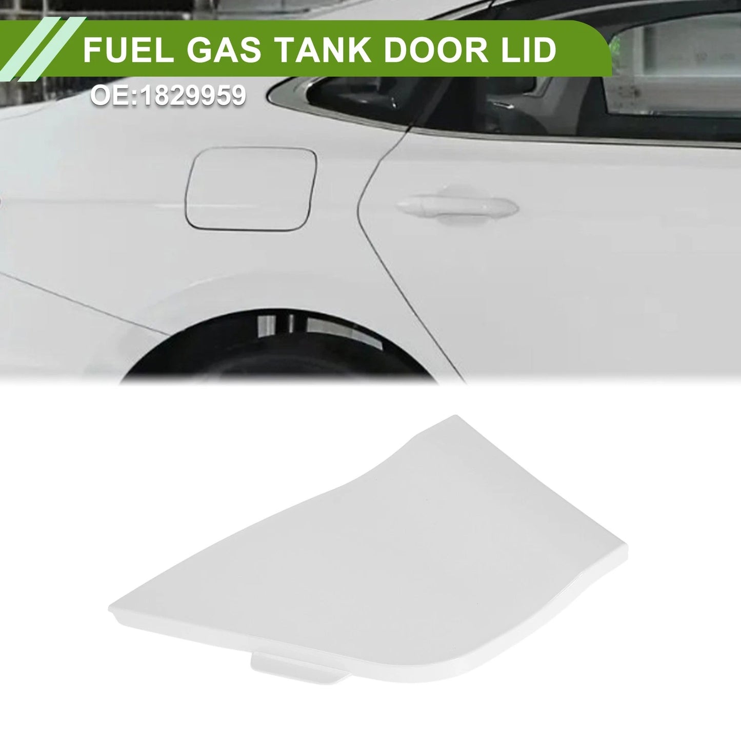 Fuel Tank Door Cap for Ford Transit MK8 (2014–2024) Fuel Filler Flap Cover White