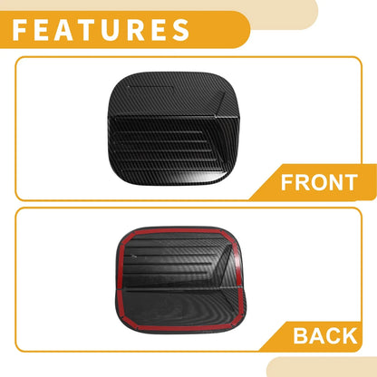 Fuel Tank Door Cap for Honda Civic 2022-2025 Gas Tank Flap Carbon Fiber Black