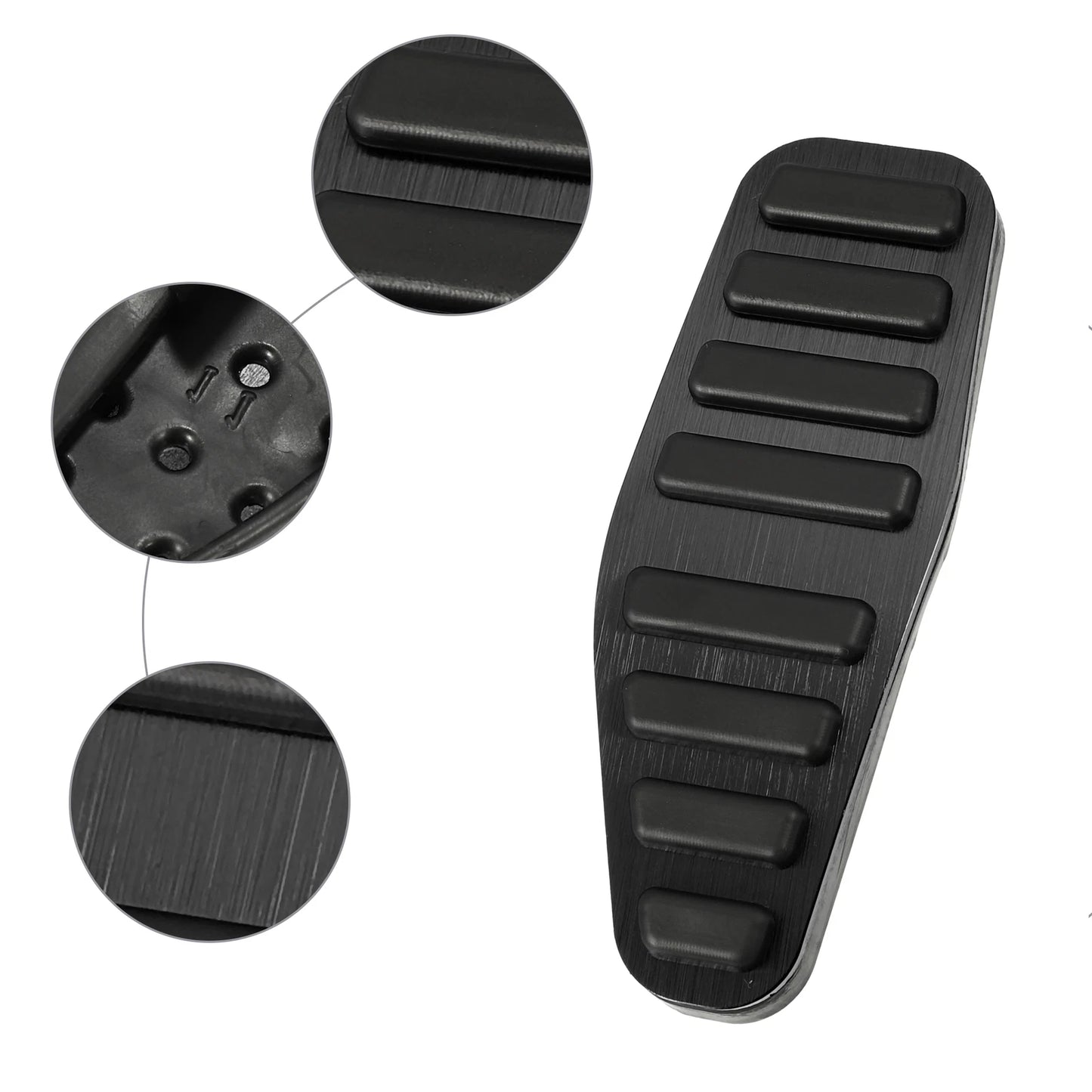 3 Pcs Gas Brake Clutch Pedal Cover for Suzuki Jimny (2018–2023) Black