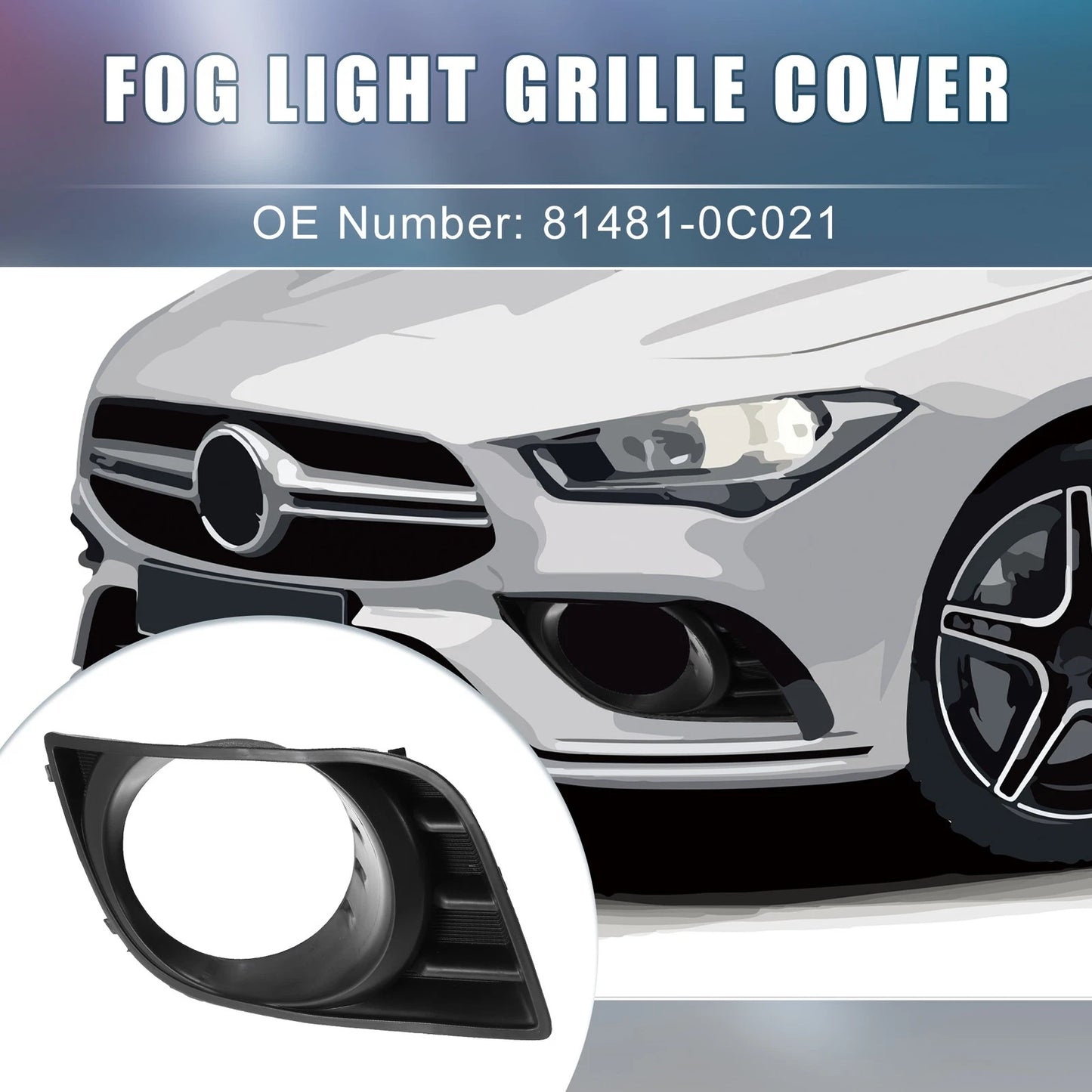 Front Right Fog Light Grille Cover 81481-0C021 for Toyota Sequoia (2008–2016)