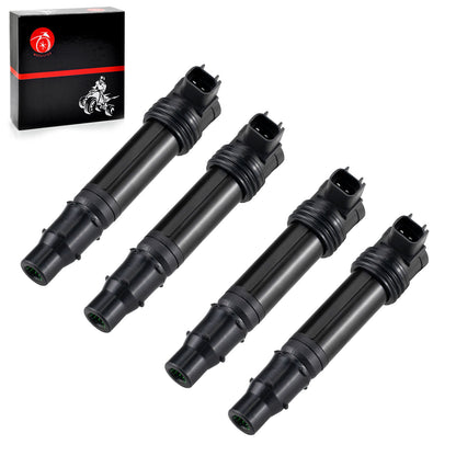 Set of 4 Ignition Coils for Kawasaki Ninja ZX600 ZX-6R (2003–2018)