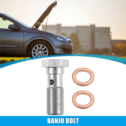 Turbo Brake Line Bolt with Washers for M12x1.0 (31mm Length)