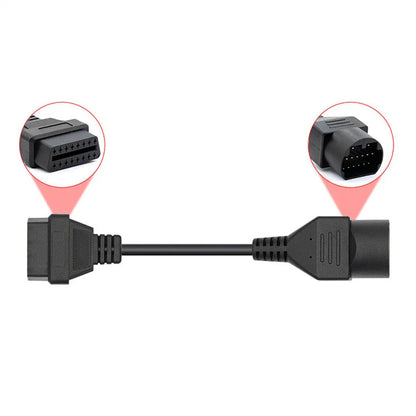 17pin to 16pin OBD2 Diagnostic Cable Adapter for Mazda