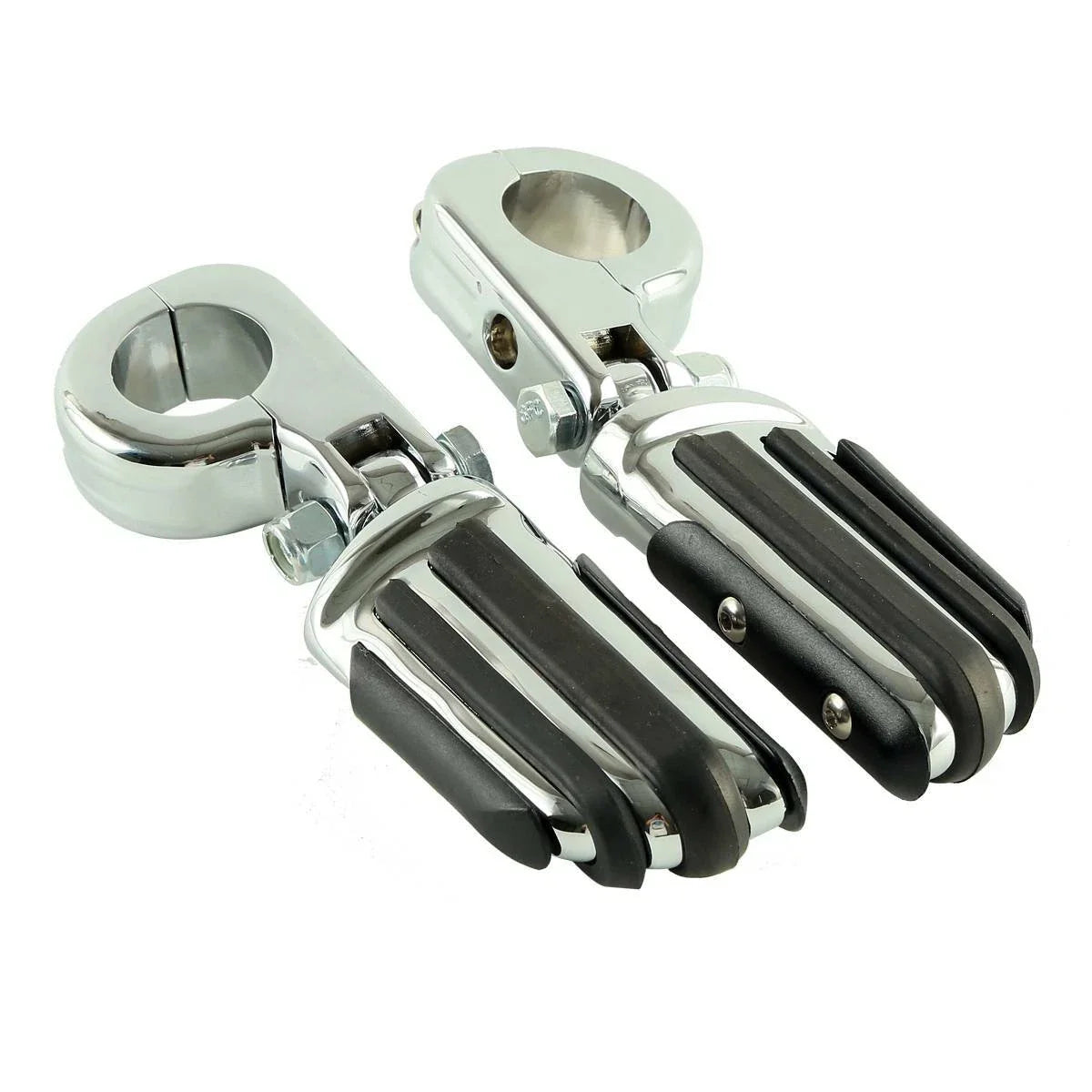 1 1/4" Chrome Highway Pilot Male Footpeg Peg Mount Clamps for Harley