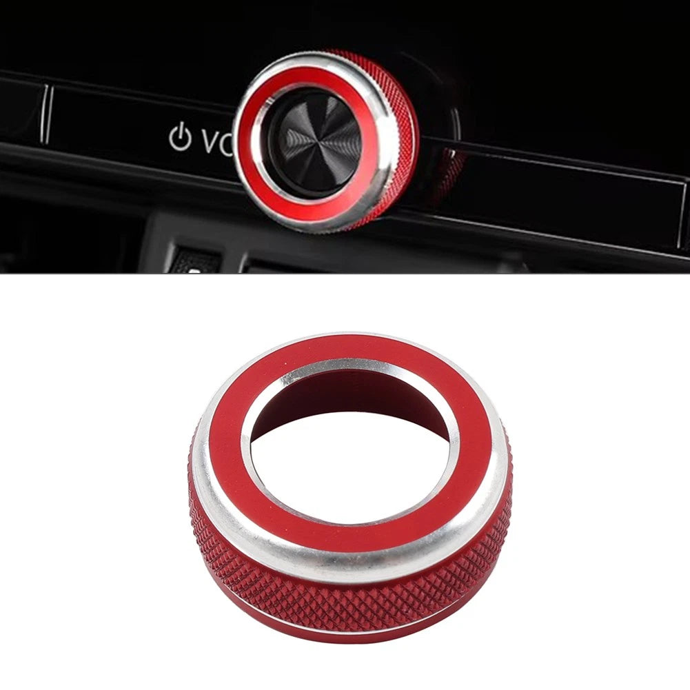 5pcs Silver Console Volume AC Switch Button Ring for Lexus NX250 NX350h (2022–2024)
