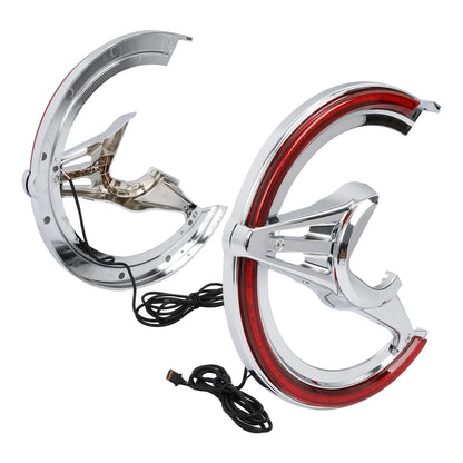 Brake Rotor Covers LED Light Red Lens for Honda GL1800 (2018-2025)