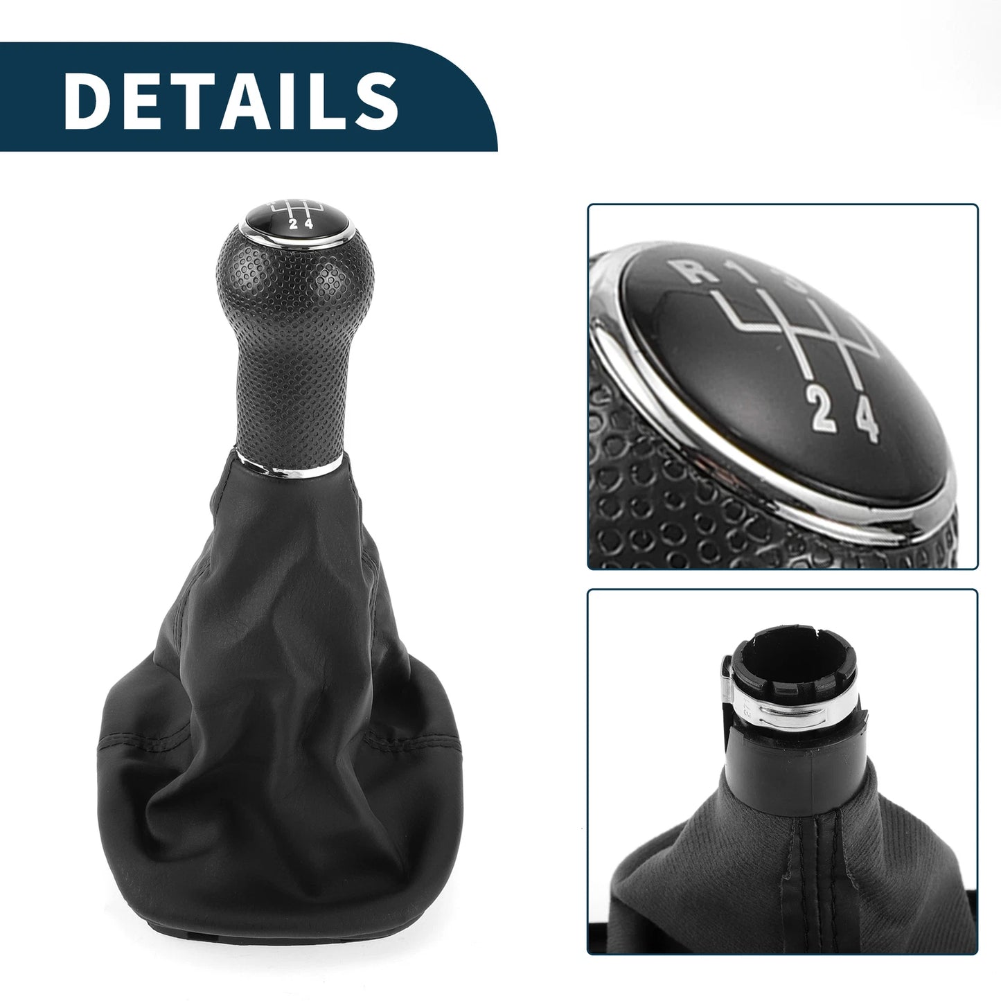 5 Speed Gear Shift Knob with Cover No. 1J0711113C for Volkswagen Golf (1997–2006)