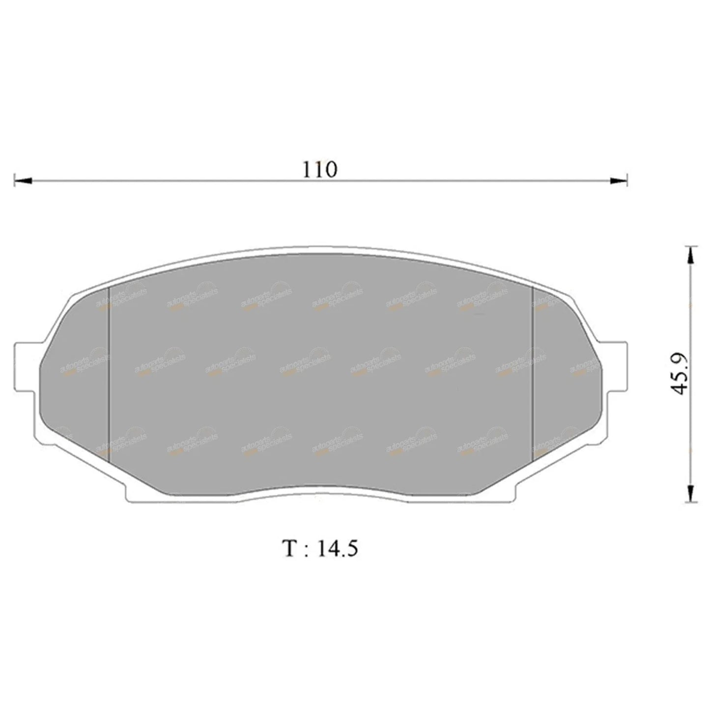 Front Disc Brake Pads Set 1.6L for Mazda MX-5 NA (1990 - 1993)
