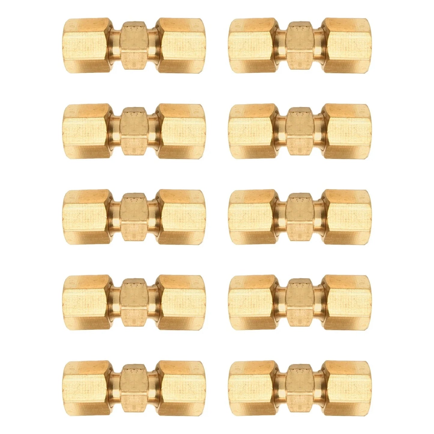 10 x Brake Line Connector Without Flaring 4.75mm 3/16in Double Cutting Ring