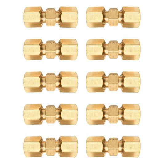 10 x Brake Line Connector Without Flaring 4.75mm 3/16in Double Cutting Ring