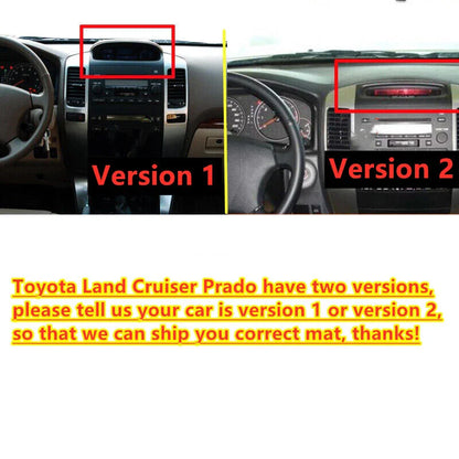 Leather Dash Cover Protector Mat for Toyota Land Cruiser Prado (2003–2009)