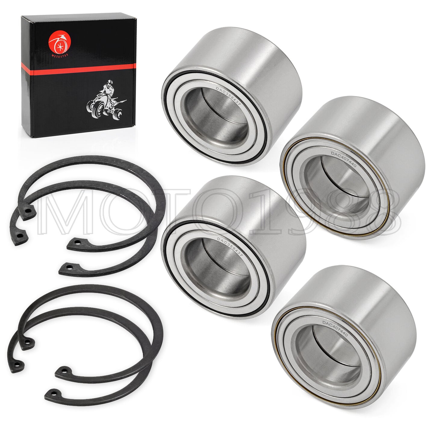 Set of 2 Wheel Bearings Ring Clips for Polaris Sportsman 400 450 500 600 700