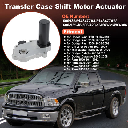 Transfer Case Shift Motor 600-935 for Dodge Ram 1500 2500 3500 Dakota (1997–2011)