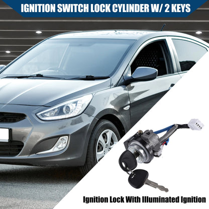 Ignition Switch Lock Cylinder W/ 2 Keys for Hyundai Elantra (2011–2016)