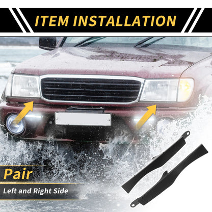 Pair Front Bumper Grille Headlight Filler for Toyota Tacoma (2005–2011) No. 5251204901