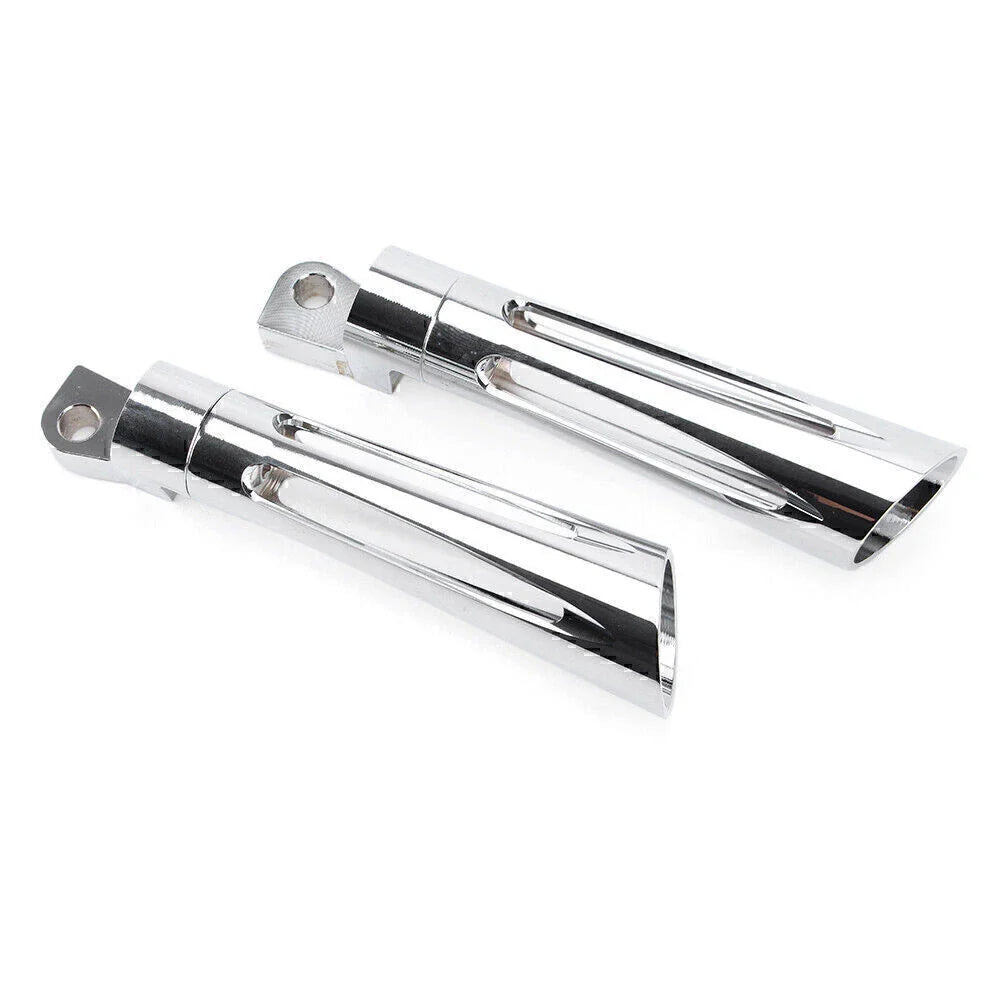 Chrome CNC Footpeg Footrest for Harley Dyna FXSB FXCW FXS Sportster XL1200 (2012-2017)
