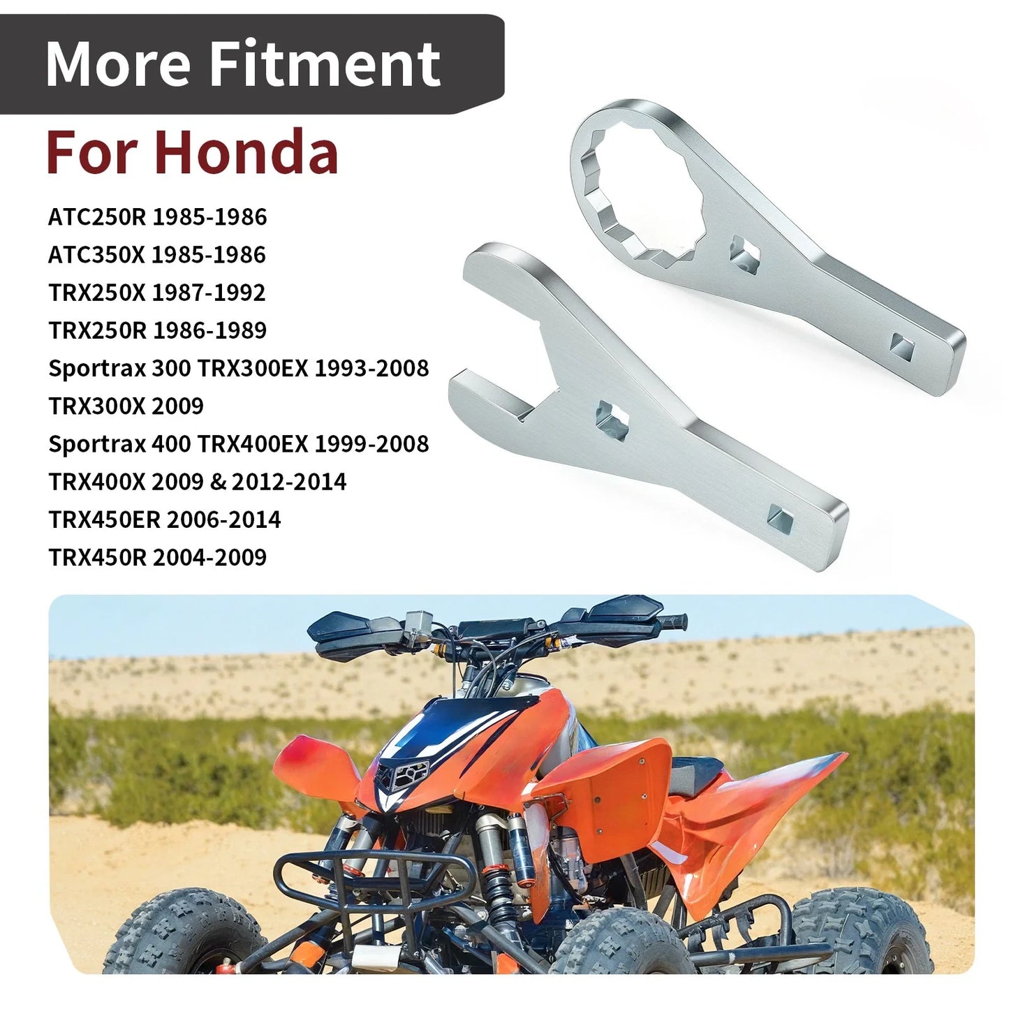 56mm Rear Axle Nut Wrench Tools for Honda TRX250X/TRX250R (1986–1992)
